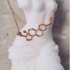 ESTROGEN-naszyjnik różowe złoto 18K