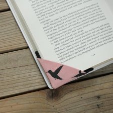2 zakładki narożne do książek  - Kolibry / Na zamówienie