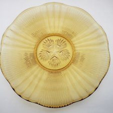 Patera szkło miodowe 30 cm.
