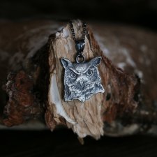 Wisior sowa puchacz, wg autorskiego projektu