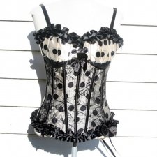 GORSET RETRO VINTAGE POLKA DOT