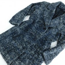 MARKS&SPENCER - PŁASZCZ BOUCLE - WEŁNA - 36