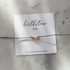 KWIECIEŃ - APRIL Birthstone Bracelet - Bransoletka z kamieniem miesiąca