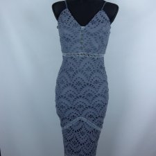 Missguided sukienka midi grubsza koronka / XS