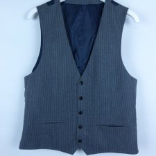 John Lewis wełniana kamizelka w paski slim fit 40R / 50 - L