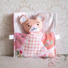 Minisie w śpiworku - Misiu - pudrowy róż