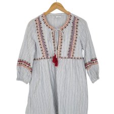 ZARA tunika bawełna len 36 S