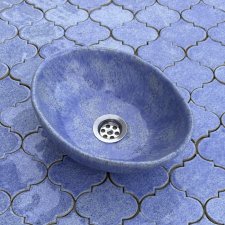 Mini umywalka owalna ceramiczna rękodzieło