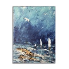 Obraz ręcznie malowany "Morze" 30x40 cm