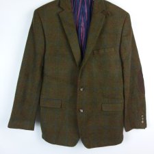 French Connection wełniana marynarka khaki krata 42 / 52 - L
