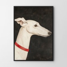 Plakat Piesek Pies ilustracja A4 - kolor brązowy