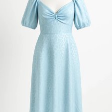 Sukienka ZARA Plus Size Błękitna Księżniczkowa Elegancka wesele