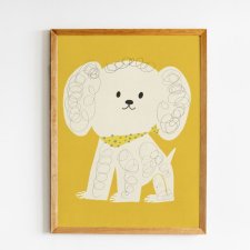 Plakat 42 x 59,4 cm Biały psiak