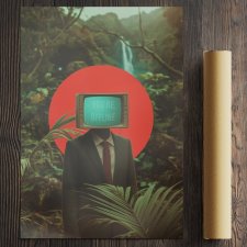 Kolaż - Jesteś offline ( A2 - 42 x 59,4cm )