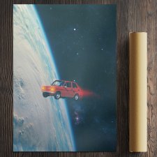 Kolaż - Ale kosmos ( 30x40cm )
