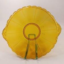 Szklana patera Brockwitz, vintage