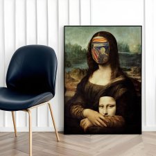 Plakat Krzyk Mony Mona Lisa - format 50x70 cm