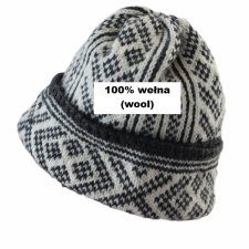 Czapka 100% wełna