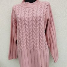 MADE IN ITALY - SWETER WEŁNA  MERINO AKRYL