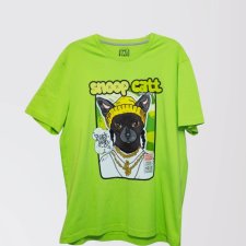 T-shirt SNOOP CAT (MĘSKA XXL) zielony neon