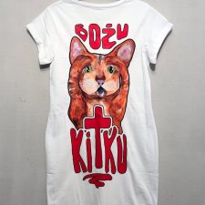 Sukienka / Tunika - Bożu Kitku /  rozmiar XL / biała