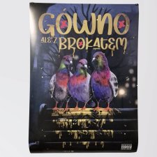 Plakat G...ale z brokatem GOŁĘBIE - format B2 - 50cm x 70cm
