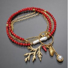 Sea collection - Koral red vol. 3 /choker/ 22.03.26
