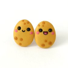 Kolczyki ziemniaczki kawaii