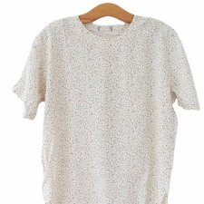 Bluzka vintage wiskoza rayon delikatny wzór