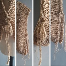 kolczuga lniana kamizelka handmade