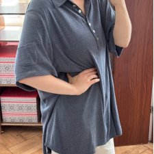 Szara koszulka polo Avenue 30/32 Plus Size krótki rękaw 9XL / 58 / 30