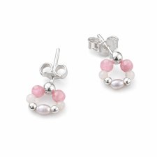 KOLCZYKI PEARL PINK