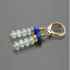 Kolczyki Alloyc Collection -  Klejnotki /kwarc blue/ vol. 3