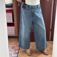 Banana Republic Jasnoniebieskie Spodnie Wide Leg Crop Plus Size  4XL / 48 / 20
