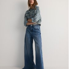 RESERVED - JEANSY WIDE LEG Z WYSOKIM STANEM - 36