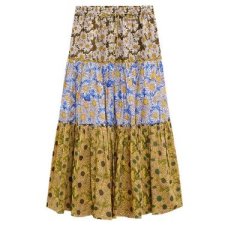 ZARA - SPÓDNICA MAXI W KWIATY - BOHO - XS