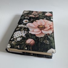 Etui na książkę - kolorowe kwiaty